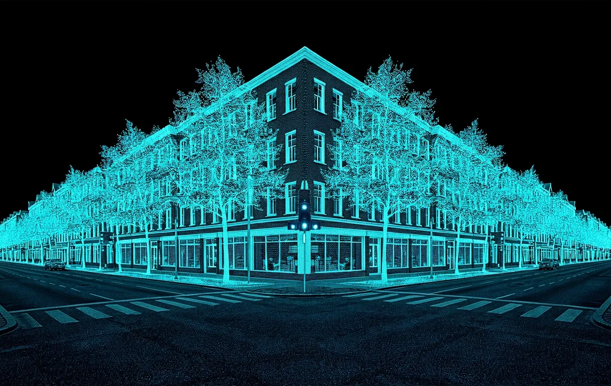 LIDAR environment mapping visualization